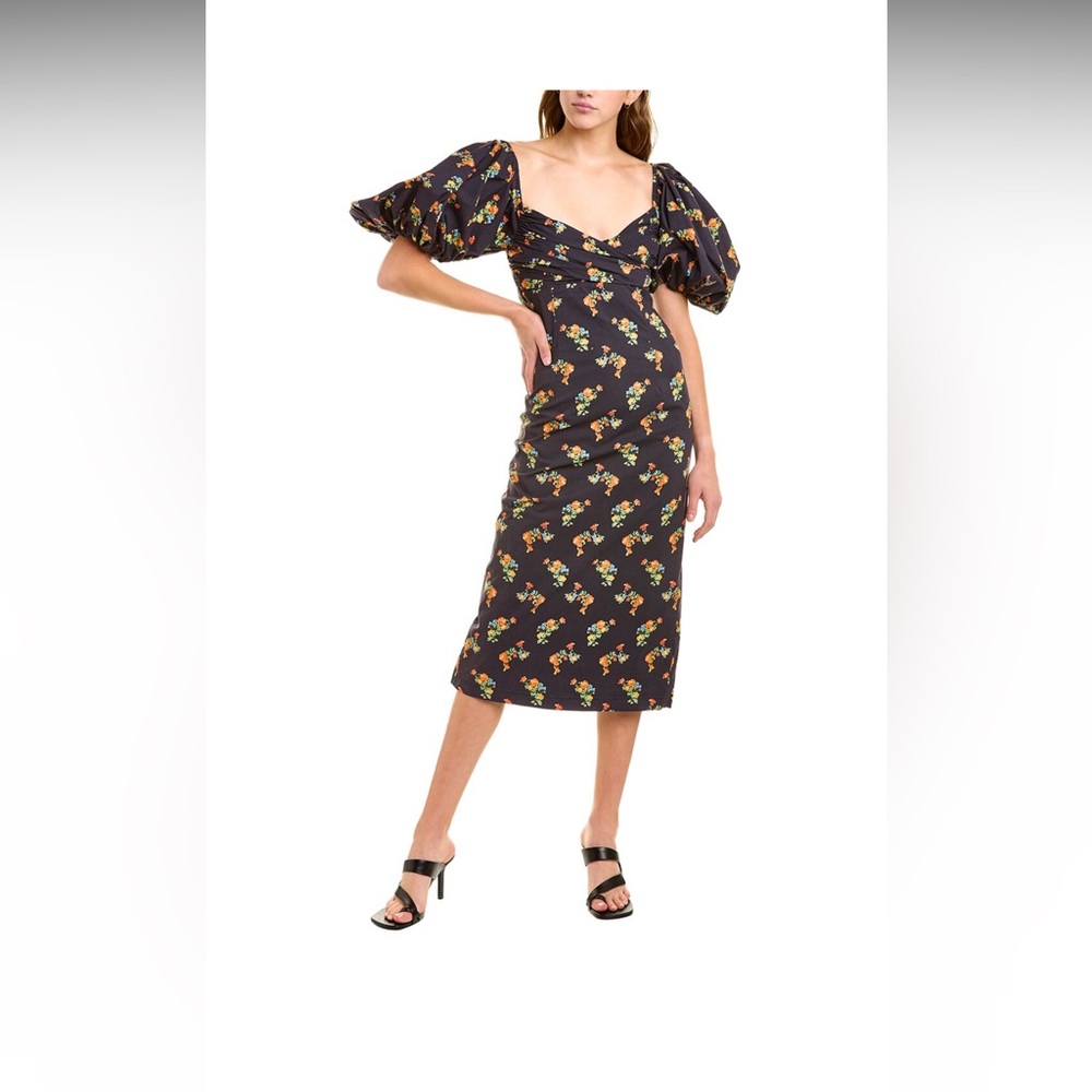 CAROLINE CONSTAS Bridget Midi Dress